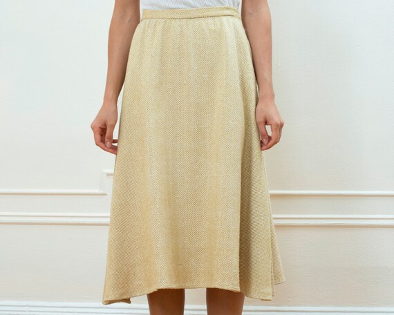 Pale yellow 50s skirt discount
