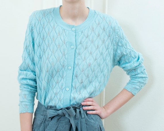 baby blue knit sweater