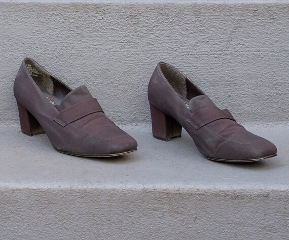 brown block heel loafers 7.5 | mootsies tootsies … - image 2