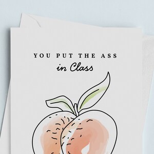 Funny Greeting Card, Gay Valentines Day Card, LGBT Gifts, Peach Valentines Day, Cute Birthday Card