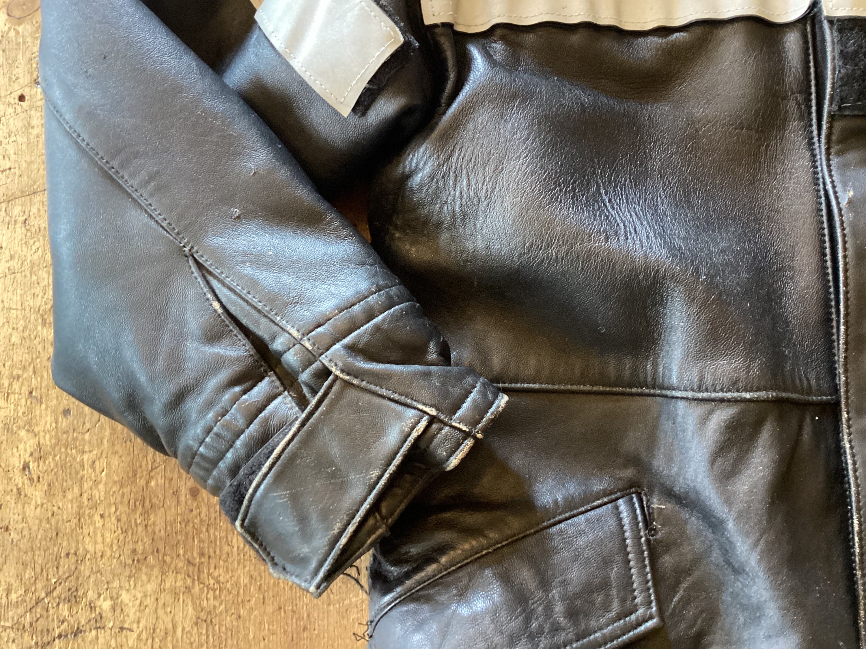 Free Shipping ! Vintage French Firefighters Leather Jacket Free Shipping ! Vintage French Firefighters Leather Jacket