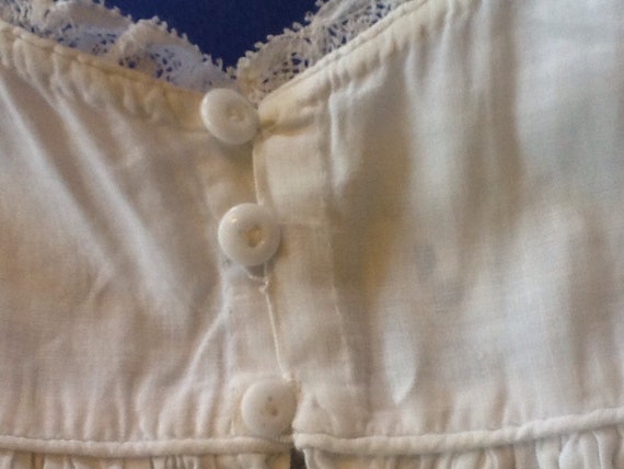 Antique French baby blouse. Entirely hand sewn, e… - image 9