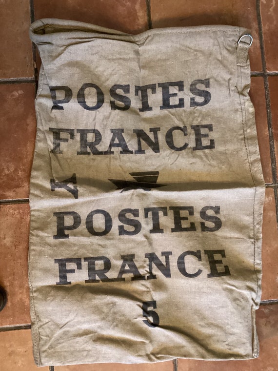 Large La Poste sack.Unused vintage French La Poste