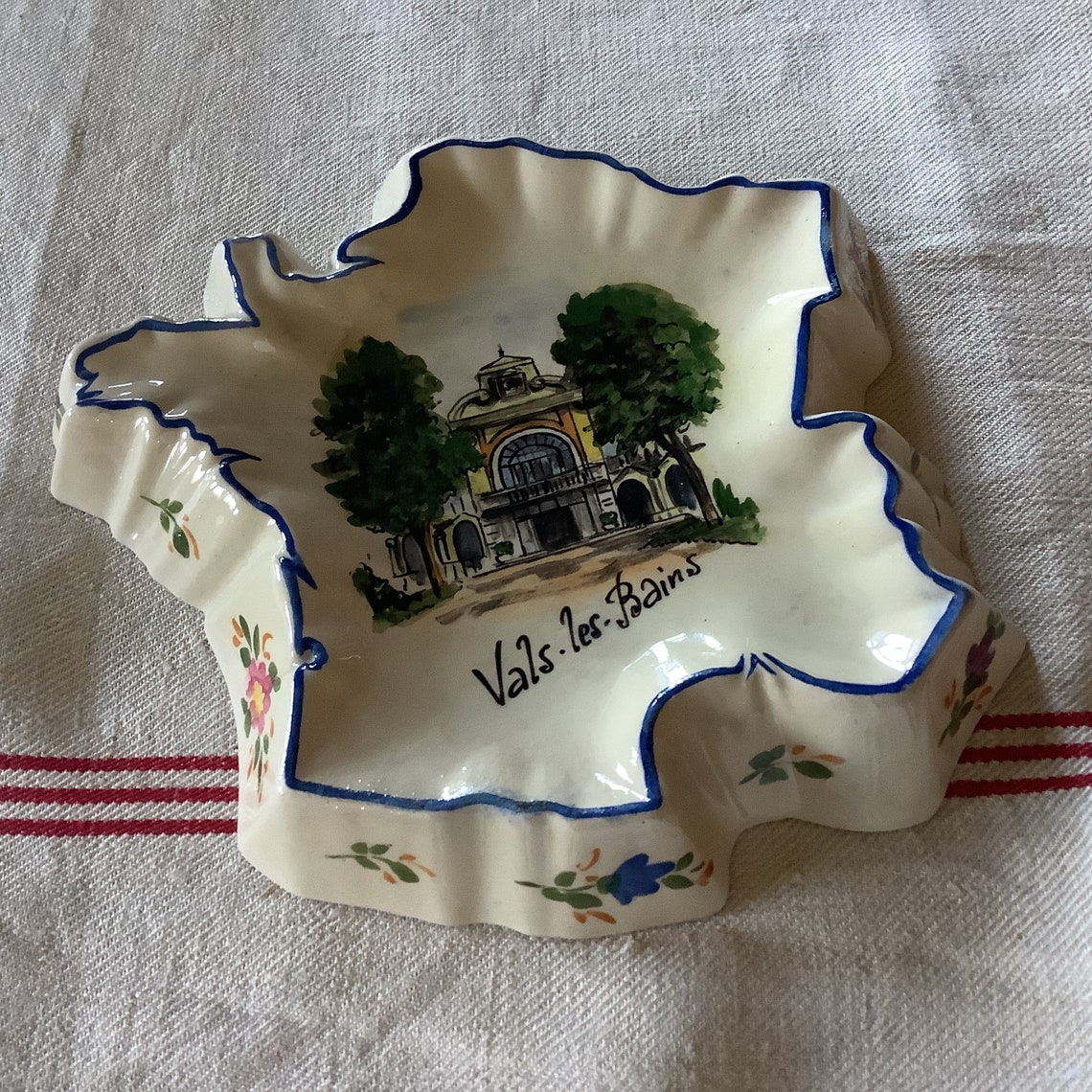 Set of 3 Vintage French Ashtrays Perfect Condition. One the Etsy
