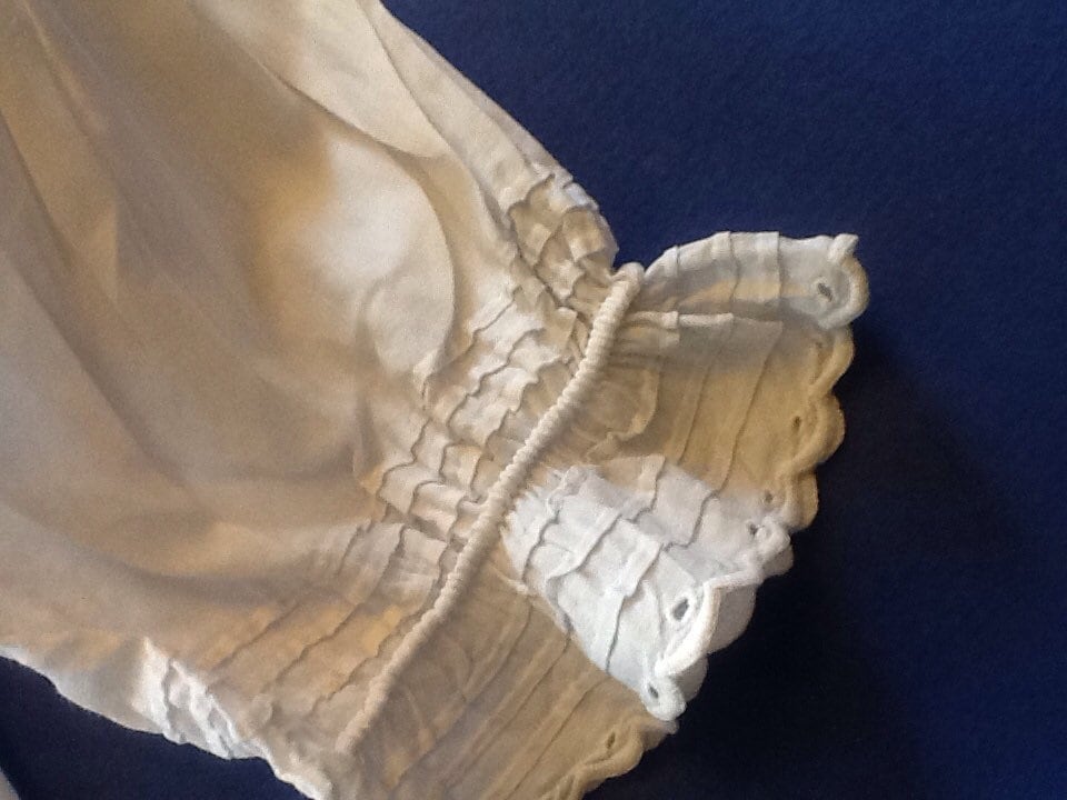 Embroidered Baby Blouse, Creme