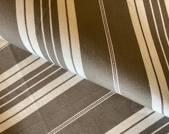 1.4 m x 1.4 m ( 1.5 x1.5 yds).unused vintage French ticking, matress fabric. Striped slate grey French ticking, herringbonefabric.