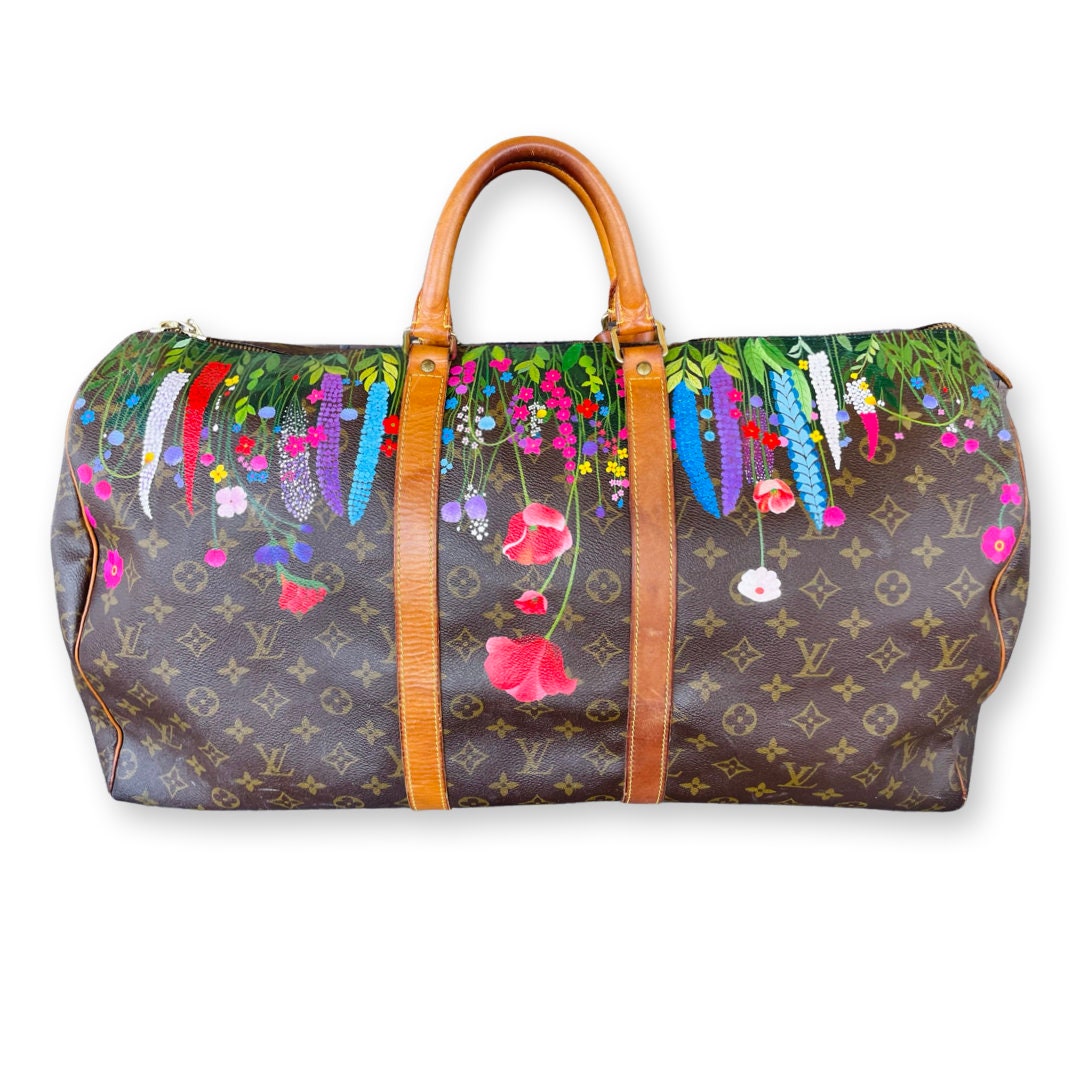Louis Vuitton NEVERFULL Flower Patterns Casual Style Elegant Style Logo  Totes (M21352)