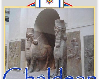 Póster mesopotámico caldeo de 30 x 40 cm (12 x 16 pulgadas) - Patrimonio de la antigua Mesopotamia