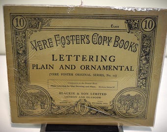 Serie original, número 10, Libros de copias de Vere Foster: Letras sencillas y ornamentales
