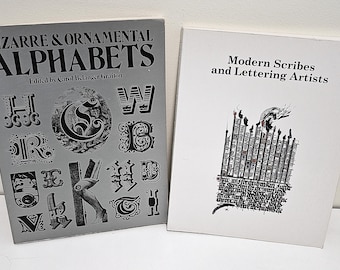 1980 Escribas y artistas de letras modernos, además de alfabetos extravagantes y ornamentales