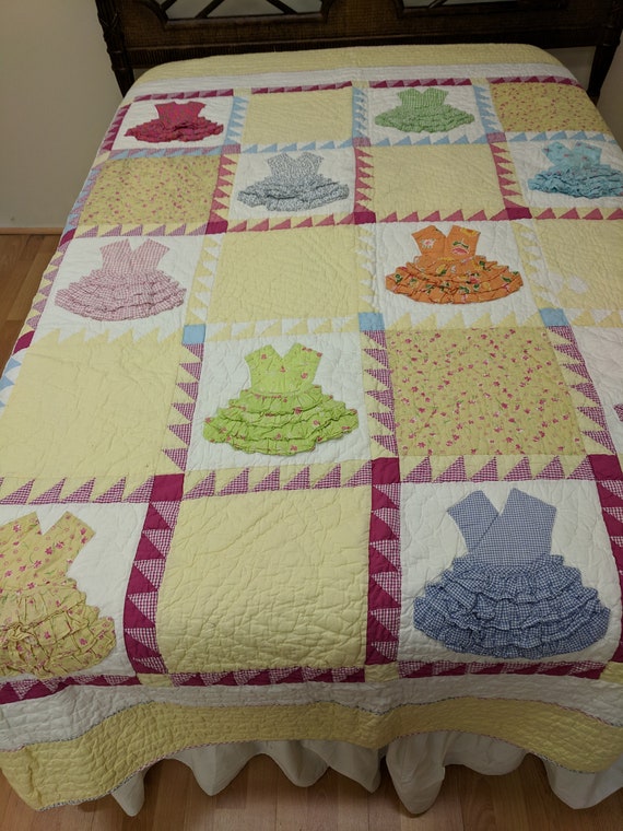 Little Girl Dresses Quilt Etsy