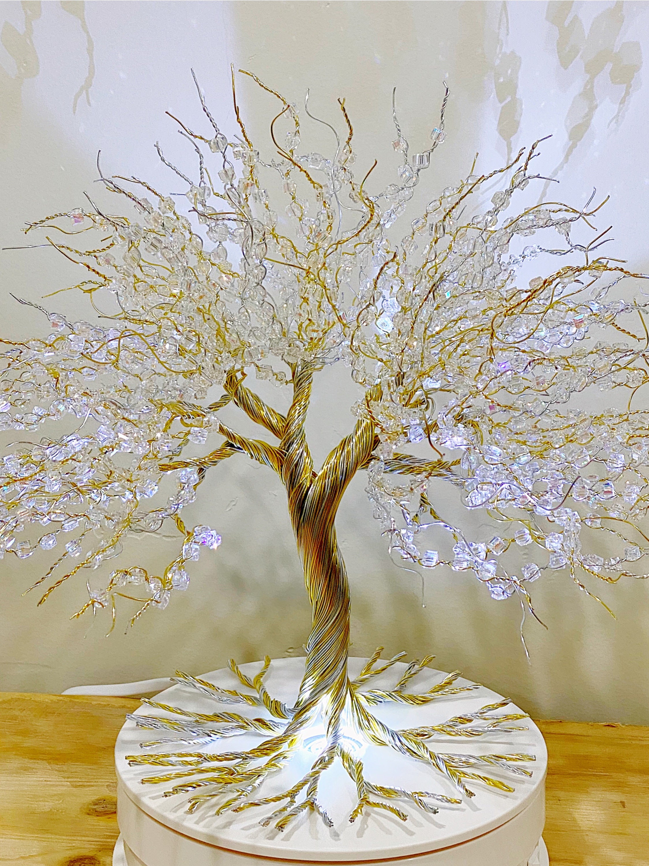 Wire Crystal Sculpture — Gold Leaf Design Group