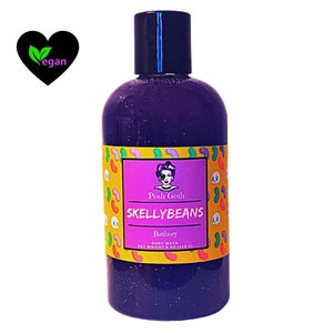 Skellybeans Body Wash – Pfirsich, Kirsche und Vanille | Gothic Schönheit | Witchy Bad und Body