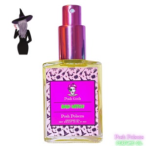 Bad Witch Pink Sugar Scented Gothic Perfume 1 oz spray