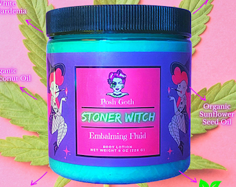 STONER WITCH Cannaflower Scented Body Lotion by Posh Goth