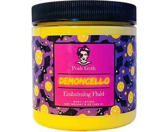 DEMONCELLO Lemon Squares Scented Body Lotion by Posh Goth