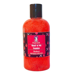 Blood of My Enemies Bubble Bath | Dragon’s Blood Scent | Witchy Bath & Body | Goth Beauty Skincare | Patchouli Amber Wash