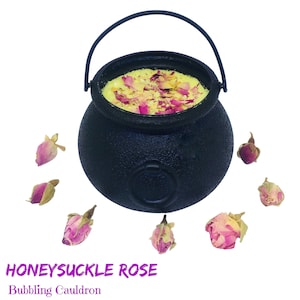 HONEYSUCKLE ROSE Bubble Cauldron Bath Bomb by Posh Goth
