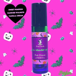 All Hallows&#39; Eve Pumpkin Scented Gothic Perfume 10 mL roll-on