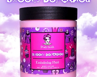 Sweetly Departed Lotion – Marshmallow Scent with Vanilla, Coconut & Pink Musk | Goth Body Lotion