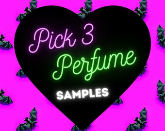 Pick 3 Posh Poisons Gothic Victorian Perfume Sampler Set