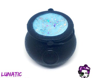 LUNATIC Fruity and Floral Scented Bubbling Cauldron Bath Bomb by Posh Goth