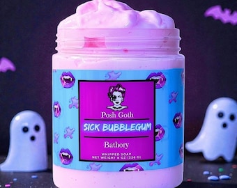 SICK BUBBLEGUM Bathory Whip™ Whipped Soap from Posh Goth 8 oz