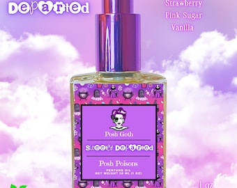 Sweetly Departed Perfume – Marshmallow Clouds Fragrance with Apple, Vanilla & Coconut | Pastel Goth Perfume Oil
