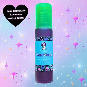 Rouleau de parfum gothique parfumé chocolat vanille PRETTY WICKED 10 ml