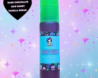 PRETTY WICKED Honey Chocolate Vanilla Scented Gothic Perfume Roller 10 ml