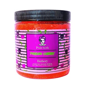 POISON CHERRY Foaming Sugar Scrub - Posh Goth