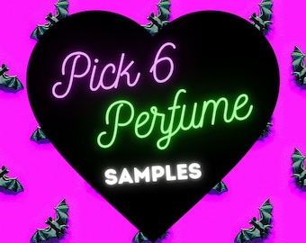 Posh Goth Pick 6 Perfume Discovery Set –  5 ml Collection Bundle