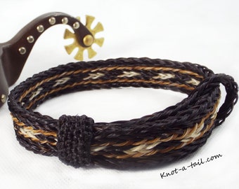 Rugged BEAUTY Horse hair bracelet Extra wide bracelet | Etsy