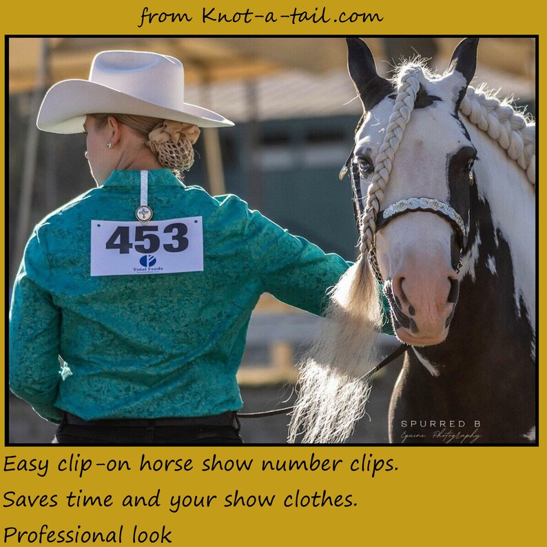 Horse Show Number Holder Number Clip Horse Show Clip Etsy