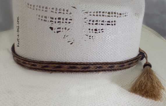 Cowboy Horse Hair Hat Band, 5/8