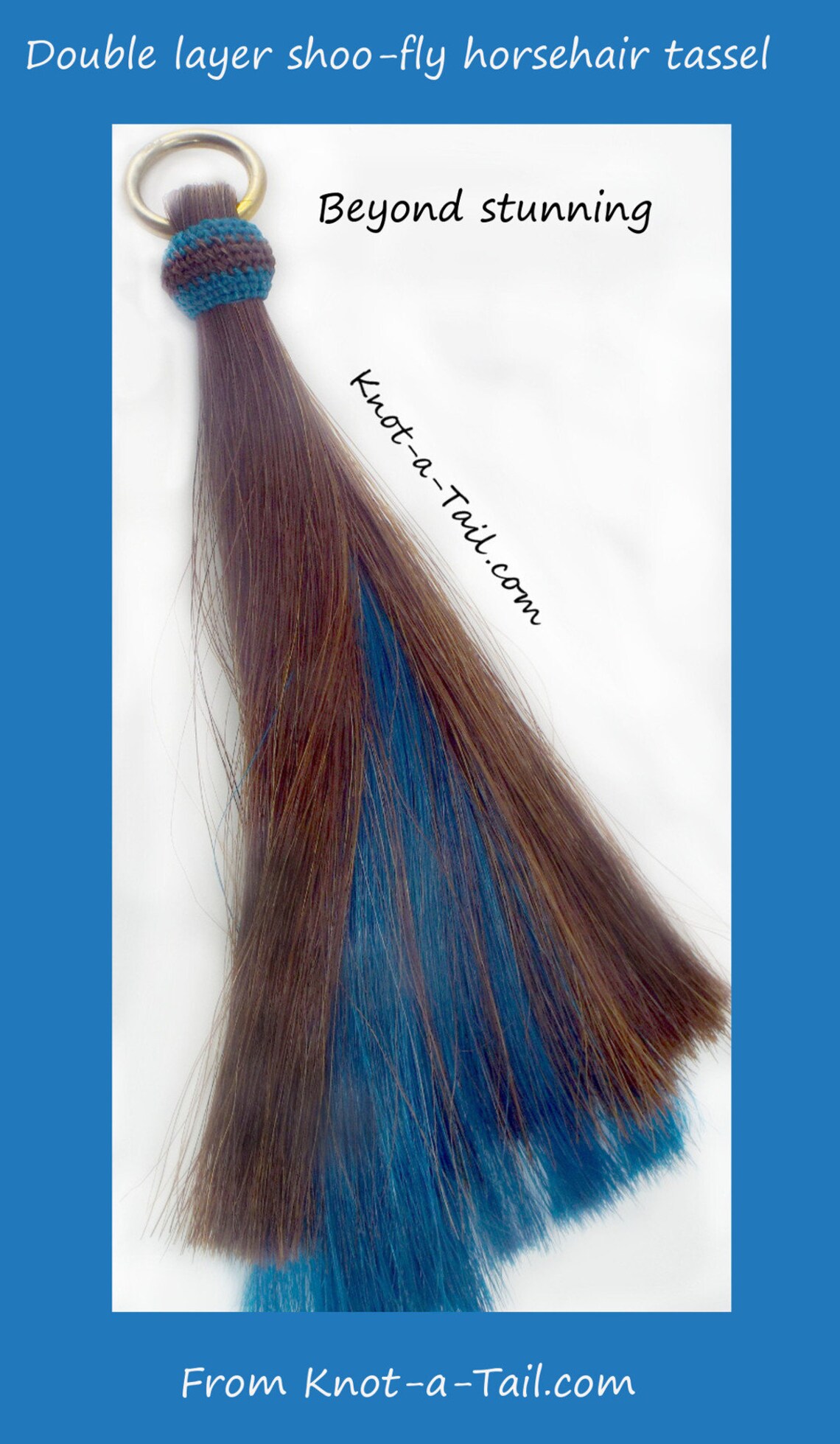 Horsehair Tassel Cinnamonturquoise Shoo Fly Tassel Shu Etsy