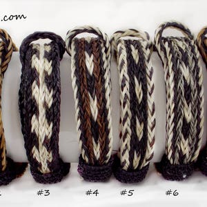 Pulsera de pelo de caballo, extra ancha, pulsera de pelo de caballo, joyería de pelo de caballo, ajustable, trenzada a mano, pulsera de vaquero, pulsera occidental,