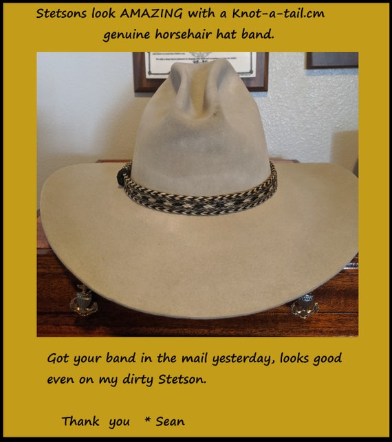 Distinctive Gray-black Hat Band 
