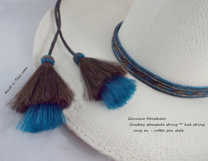 Cowboy hat stampede string chin strap handbraided hat Etsy