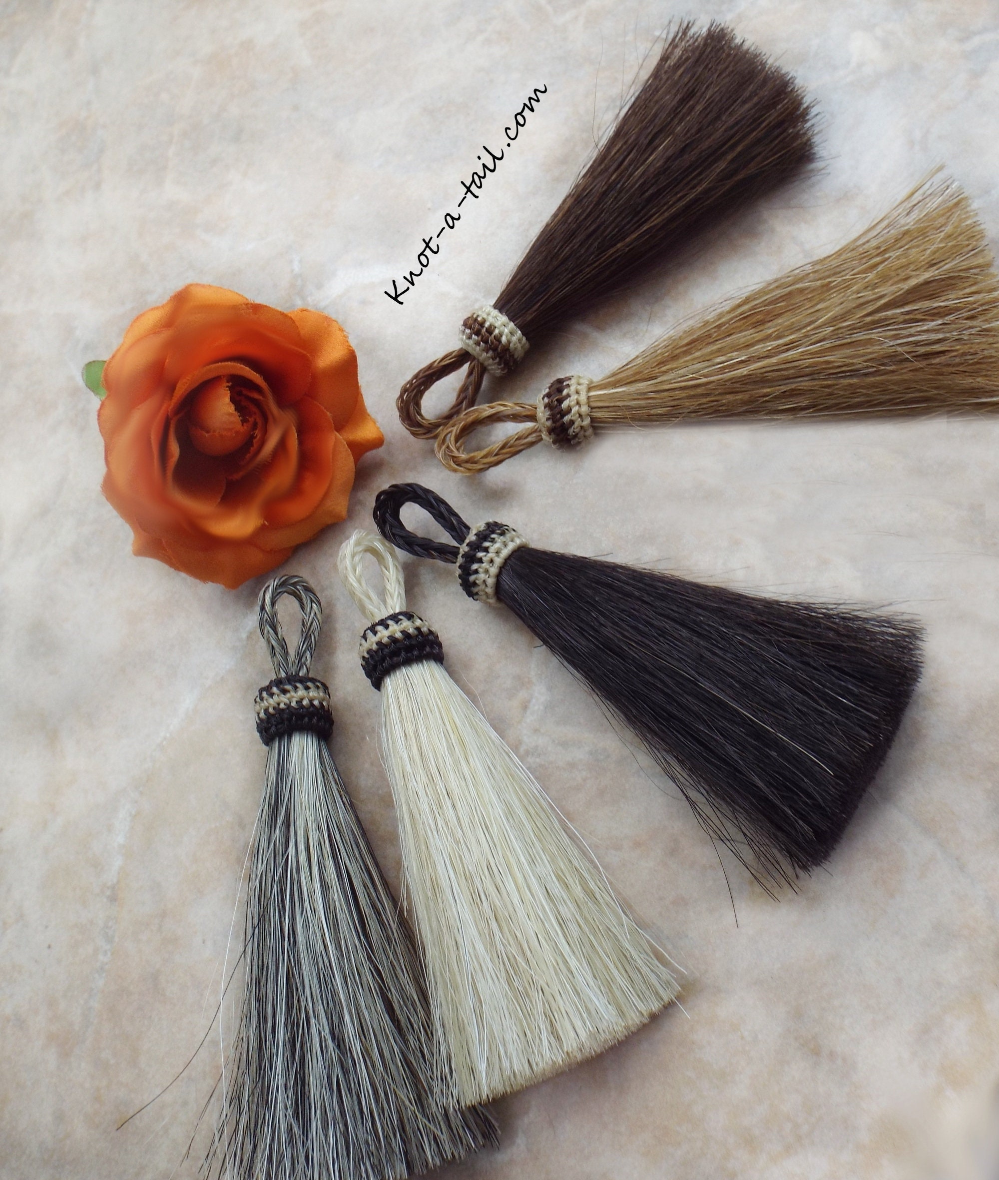 Horse Hair Tassel Tassel Bold All Natural Colors 4.5 Inch Etsy