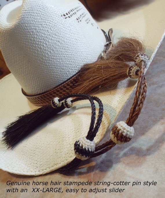Cowboy Hat Stampede String, Cowboy Chin Strap, Brown or  display picture 2