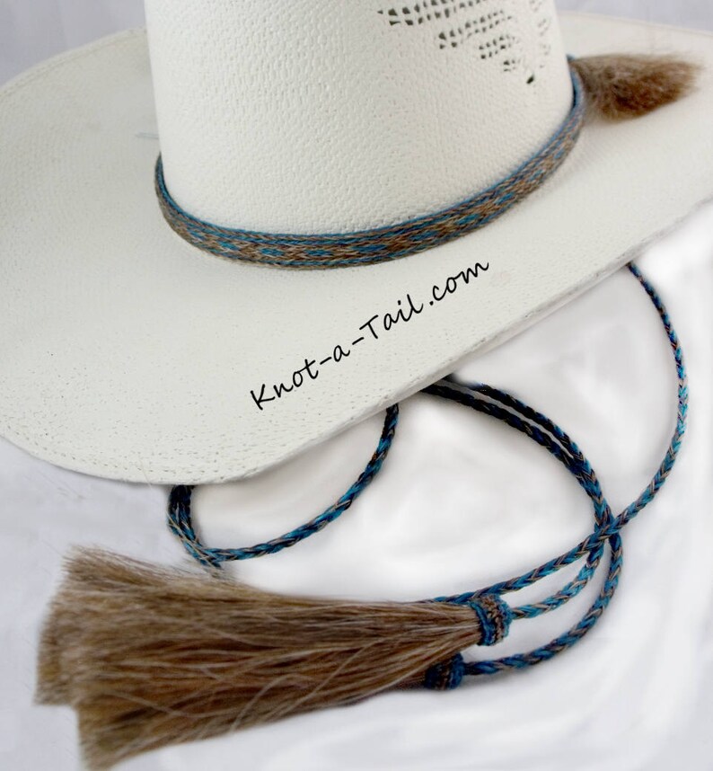 Horsehair Cowboy hat stampede string chin strap handdyed Etsy