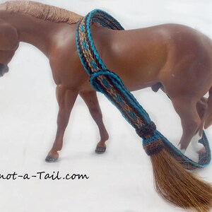 Horsehair Hat band, Cinnamon-Turquoise, horsehair, Cowboy horsehair hat band, lg Side tassel, horsehair Cowboy hatband, Western hat band image 5