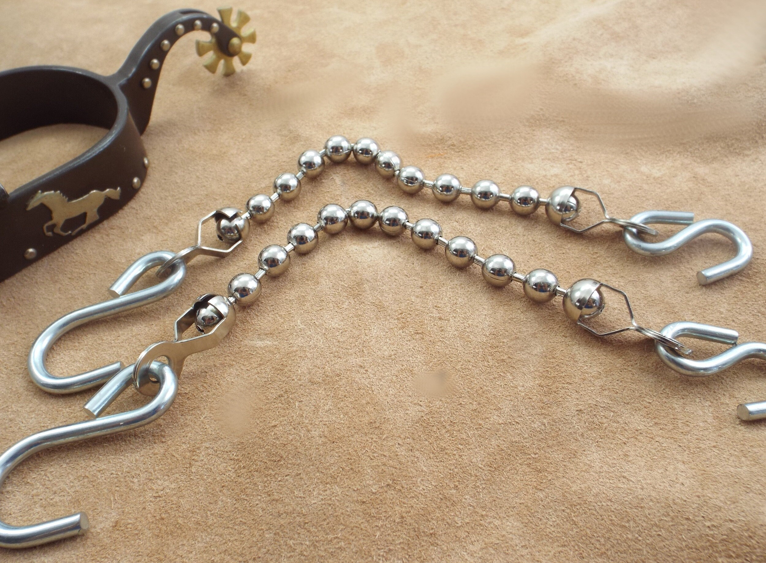 Elegance ball type Rein chains 10 inch bridle rein metal Etsy