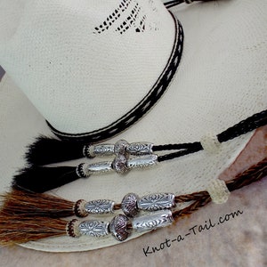 Cowboy hat stampede string,  chin strap, STUNNINGLY BEADED , hand-braided, hat string, horsehair tassels, Cowboy hat stampede string BEAUTY