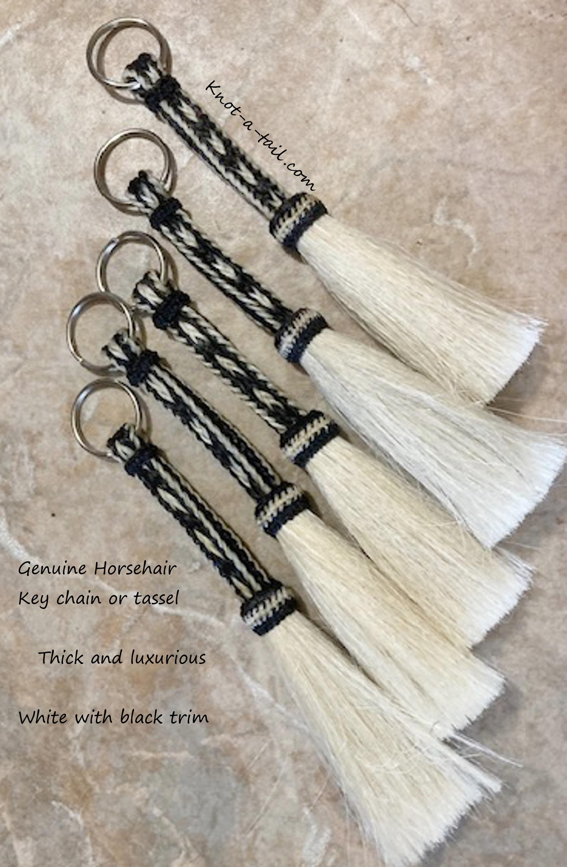 Hand-braided Horsehair Keychain, Western Tassel Design - Etsy Israel
