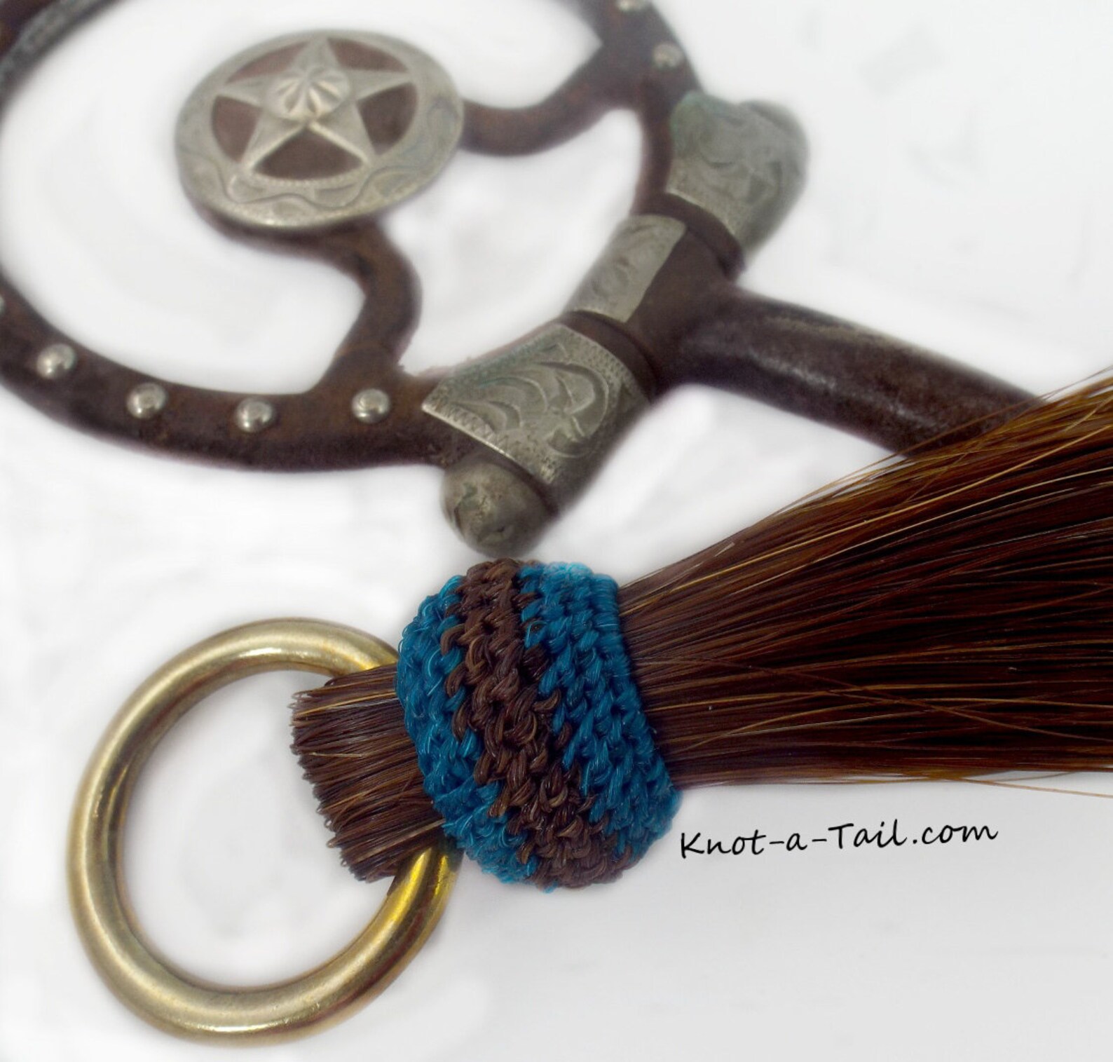 Horsehair Tassel Cinnamonturquoise Shoo Fly Tassel Shu Etsy