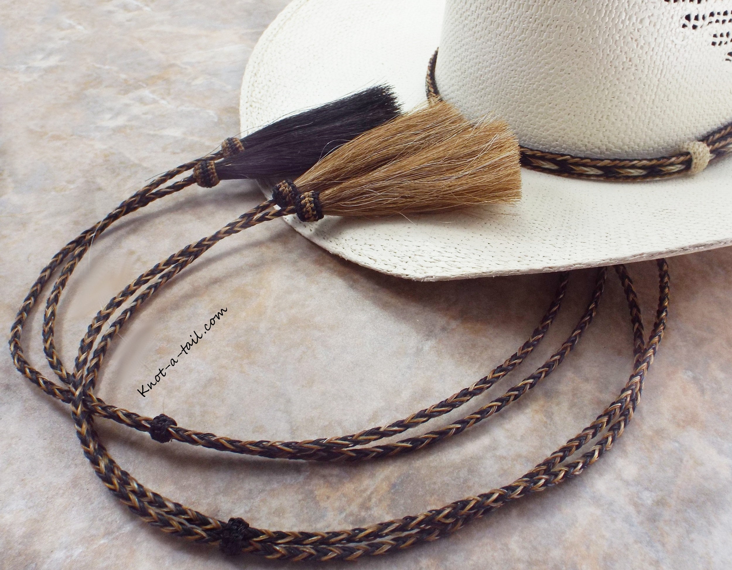 Tissus de crin de cheval Hat bande sèche Tassel pour vendre des hot vendre les cheveux de chevaux Hat Band pour chapeau de cowboy - Chine Tissés de bijoux et de produits