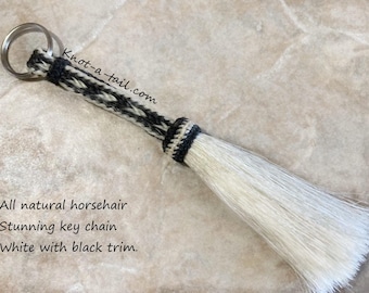 Hand-braided Horsehair Keychain, Western Tassel Design - Etsy