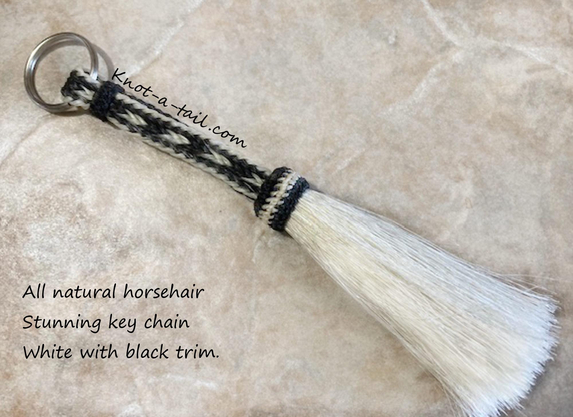 Hand-braided Horsehair Keychain, Western Tassel Design - Etsy